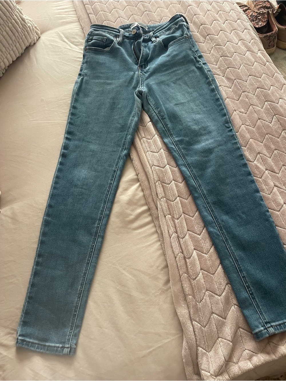 KANCAN Midwash Blue Slim Jeans
